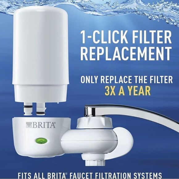 NWT! 2-Pack, White Brita Faucet Filter Replacement Filters. - Picture 8 of 11